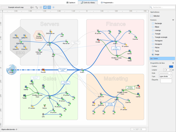 Cartographie réseau interne - Piirates